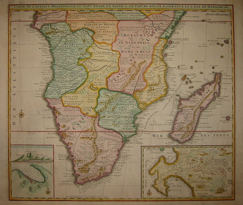 Elwe Jan Barend Carte de l'Afrique Meridionale ou Pays entre la Ligne & le Cap de Bonne Esperance et l'Isle de Madagascar 1792 Amsterdam